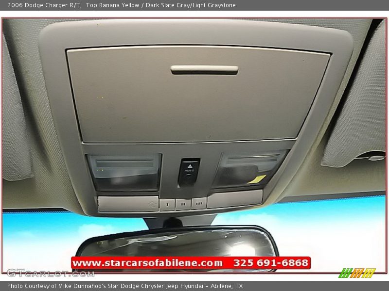 Top Banana Yellow / Dark Slate Gray/Light Graystone 2006 Dodge Charger R/T