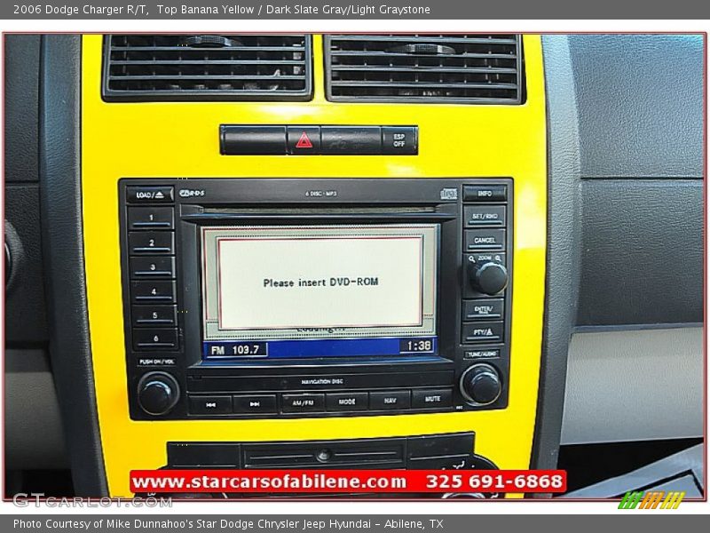 Top Banana Yellow / Dark Slate Gray/Light Graystone 2006 Dodge Charger R/T
