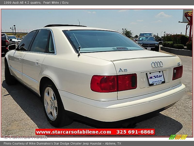 Pearl White / Ecru 1999 Audi A8 4.2 quattro