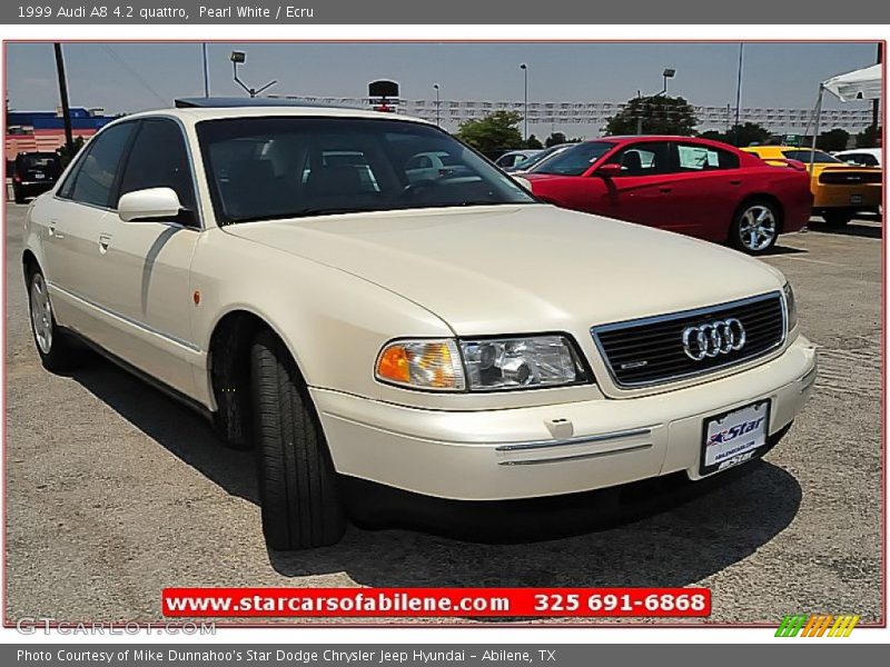Pearl White / Ecru 1999 Audi A8 4.2 quattro