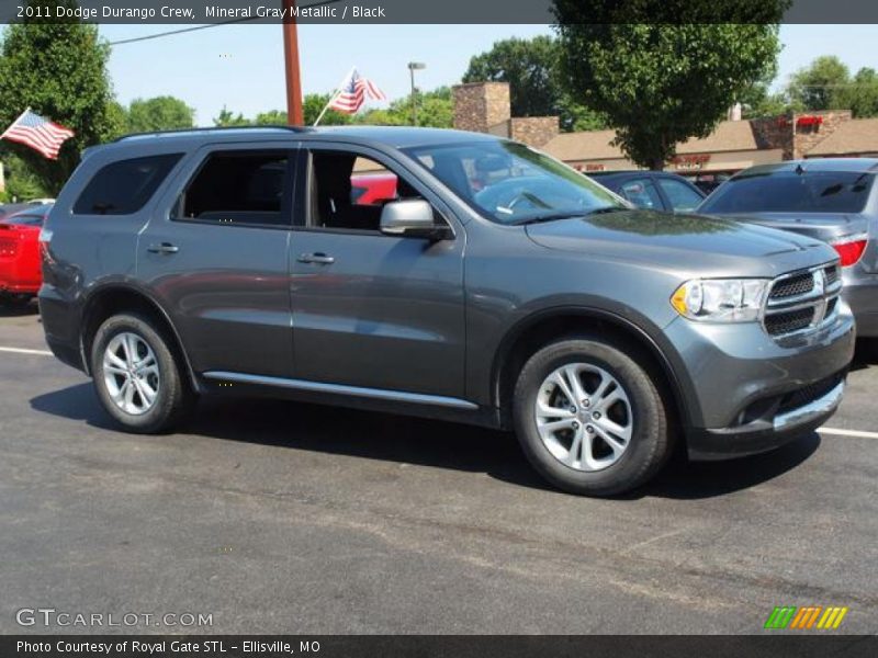 Mineral Gray Metallic / Black 2011 Dodge Durango Crew
