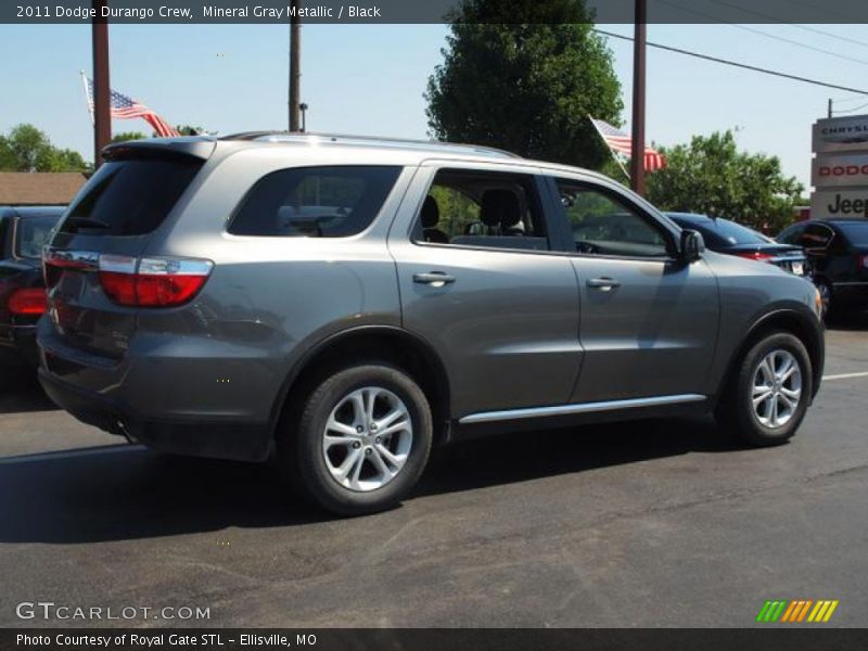 Mineral Gray Metallic / Black 2011 Dodge Durango Crew