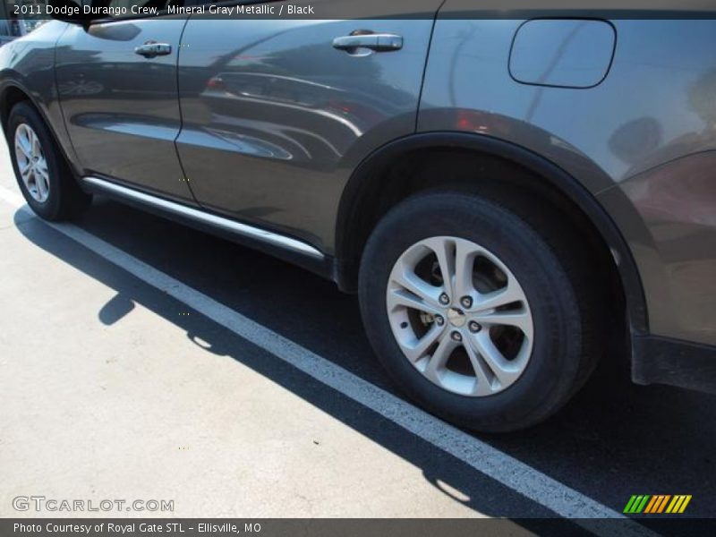Mineral Gray Metallic / Black 2011 Dodge Durango Crew