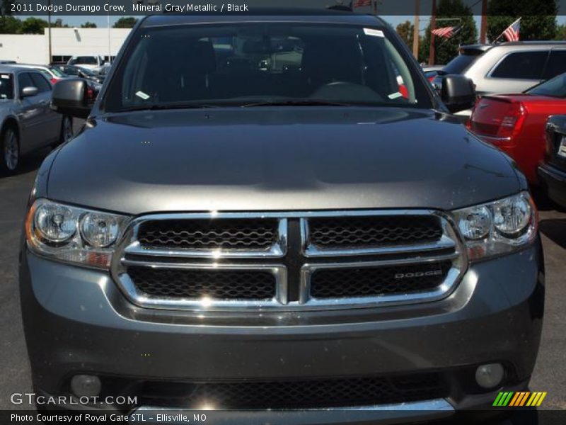 Mineral Gray Metallic / Black 2011 Dodge Durango Crew