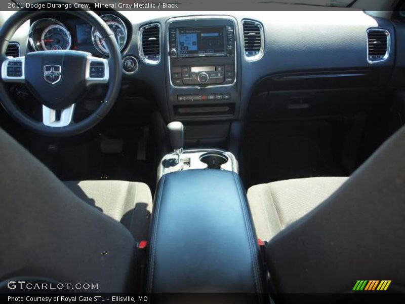 Mineral Gray Metallic / Black 2011 Dodge Durango Crew