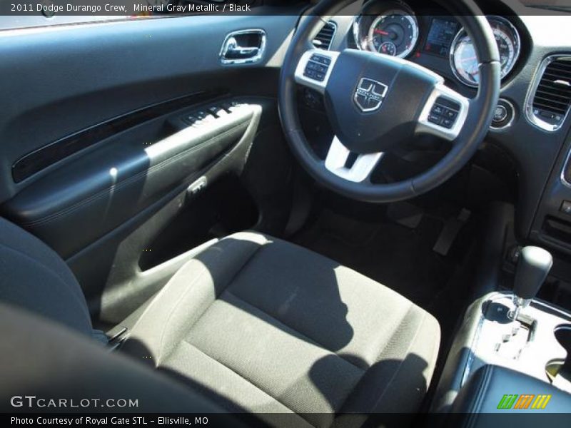 Mineral Gray Metallic / Black 2011 Dodge Durango Crew