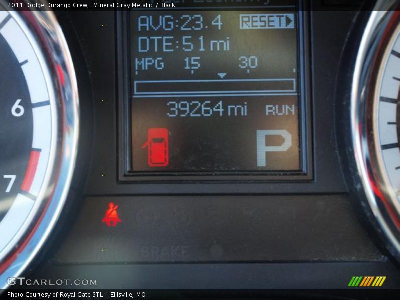 Mineral Gray Metallic / Black 2011 Dodge Durango Crew