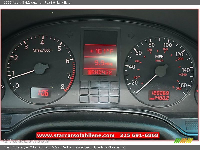 Pearl White / Ecru 1999 Audi A8 4.2 quattro