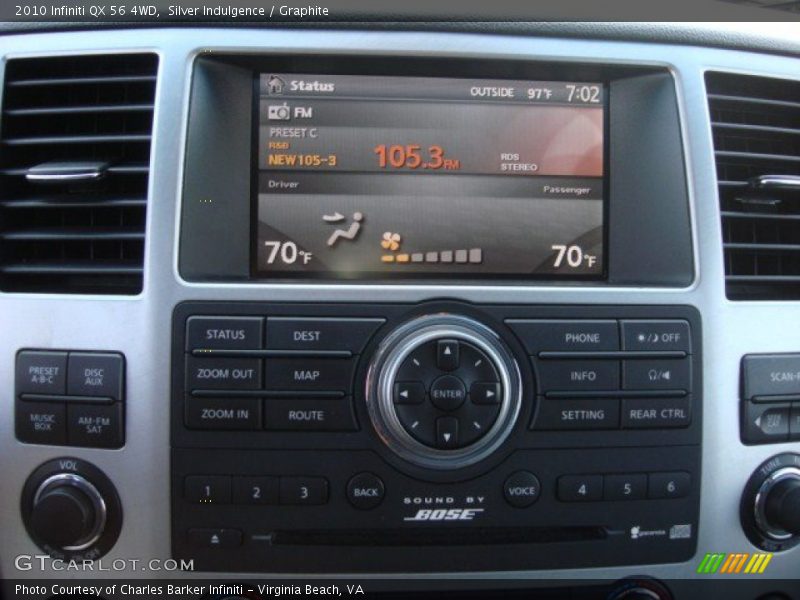 Silver Indulgence / Graphite 2010 Infiniti QX 56 4WD