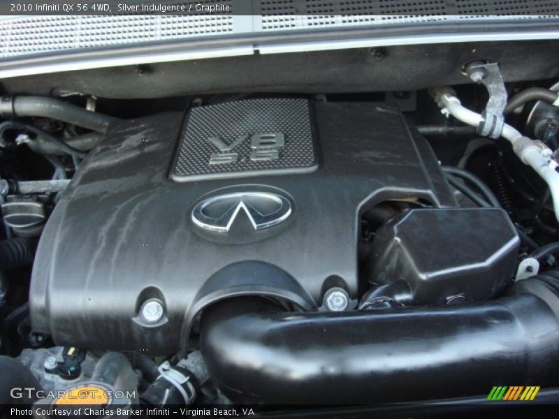 Silver Indulgence / Graphite 2010 Infiniti QX 56 4WD