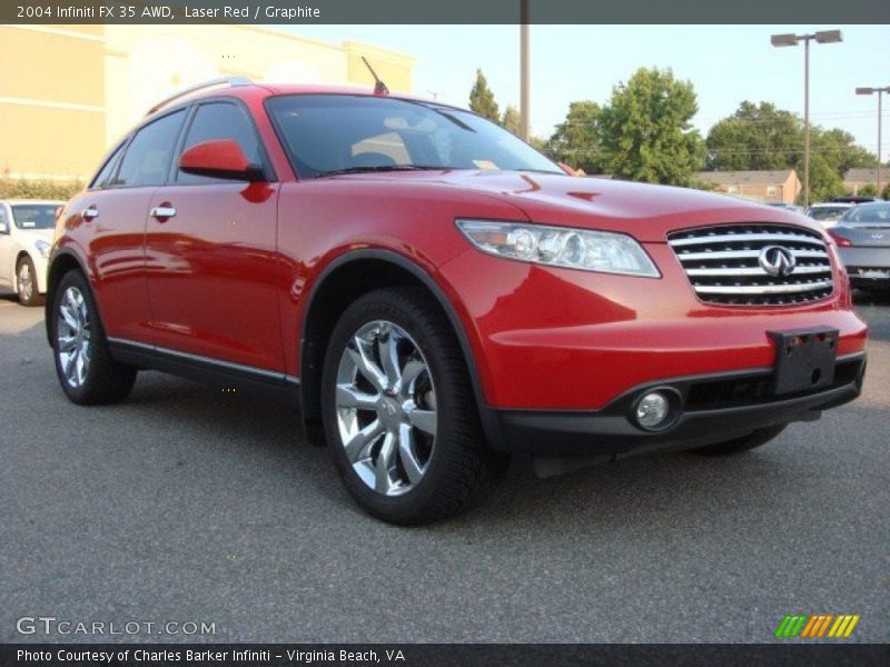 Laser Red / Graphite 2004 Infiniti FX 35 AWD