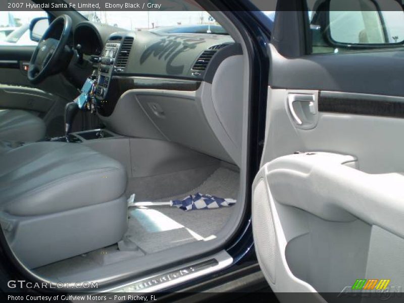 Ebony Black / Gray 2007 Hyundai Santa Fe Limited