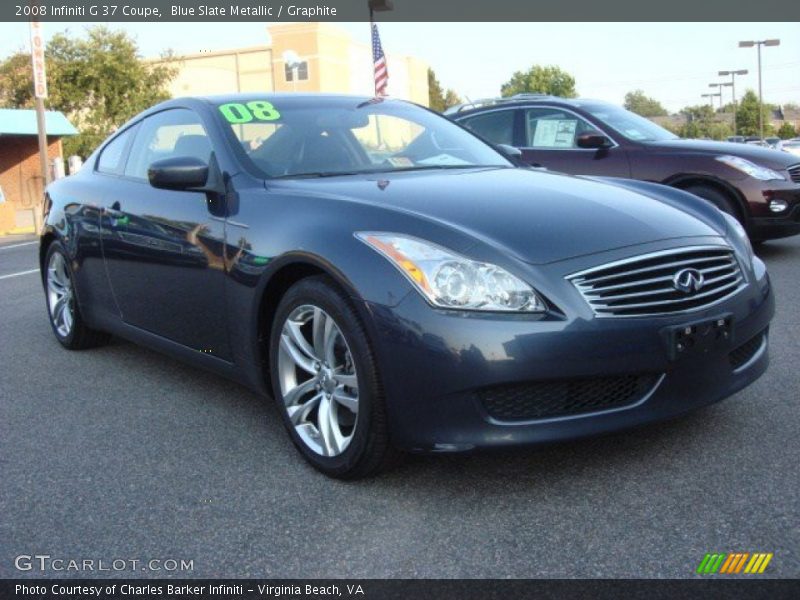 Blue Slate Metallic / Graphite 2008 Infiniti G 37 Coupe