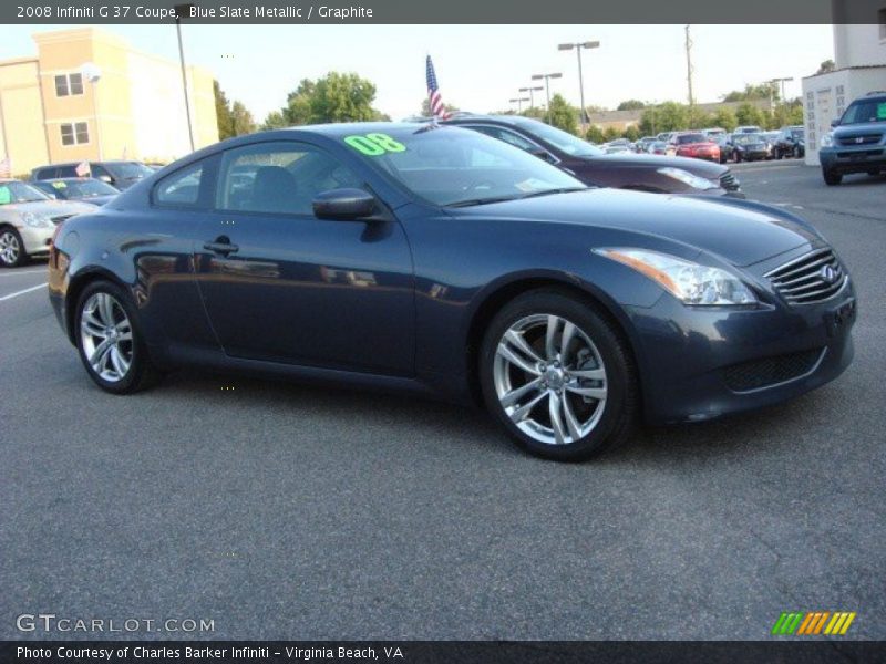 Blue Slate Metallic / Graphite 2008 Infiniti G 37 Coupe