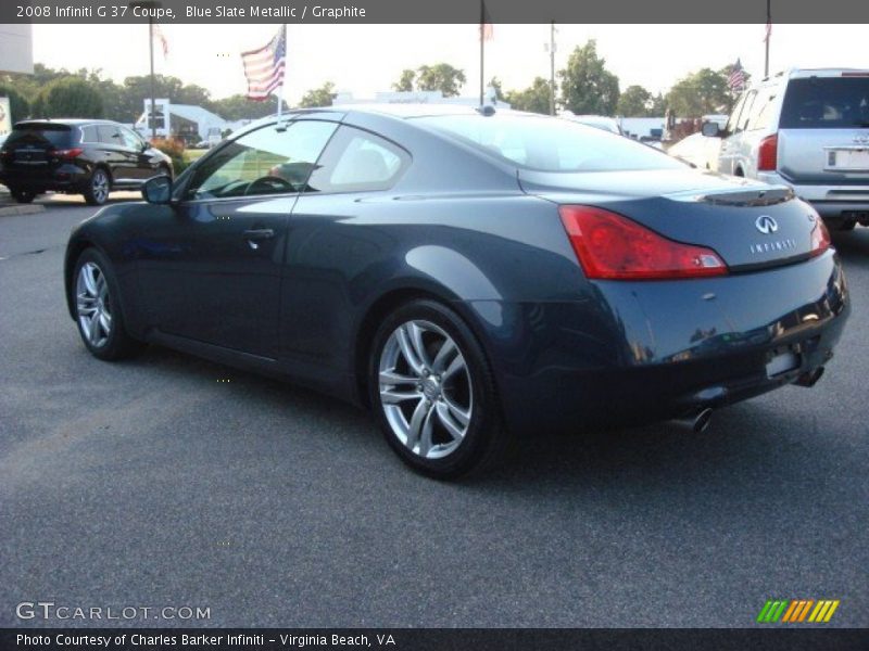 Blue Slate Metallic / Graphite 2008 Infiniti G 37 Coupe