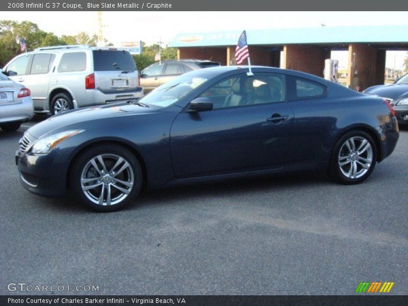 Blue Slate Metallic / Graphite 2008 Infiniti G 37 Coupe