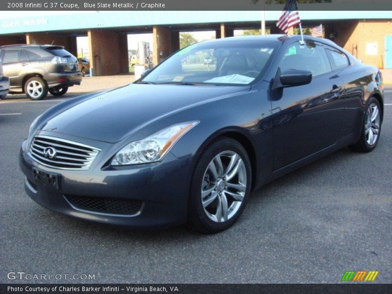 Blue Slate Metallic / Graphite 2008 Infiniti G 37 Coupe