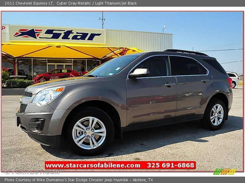 Cyber Gray Metallic / Light Titanium/Jet Black 2011 Chevrolet Equinox LT