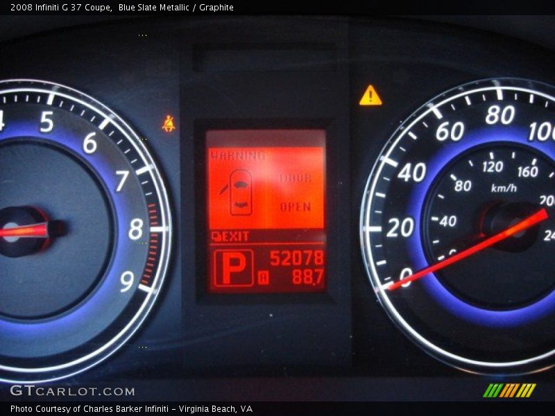 Blue Slate Metallic / Graphite 2008 Infiniti G 37 Coupe