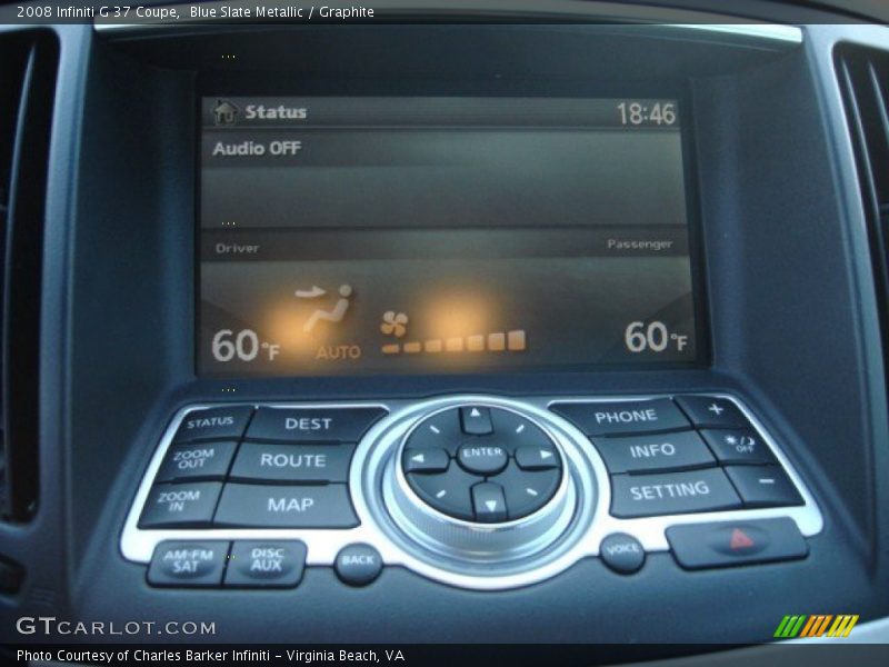 Blue Slate Metallic / Graphite 2008 Infiniti G 37 Coupe