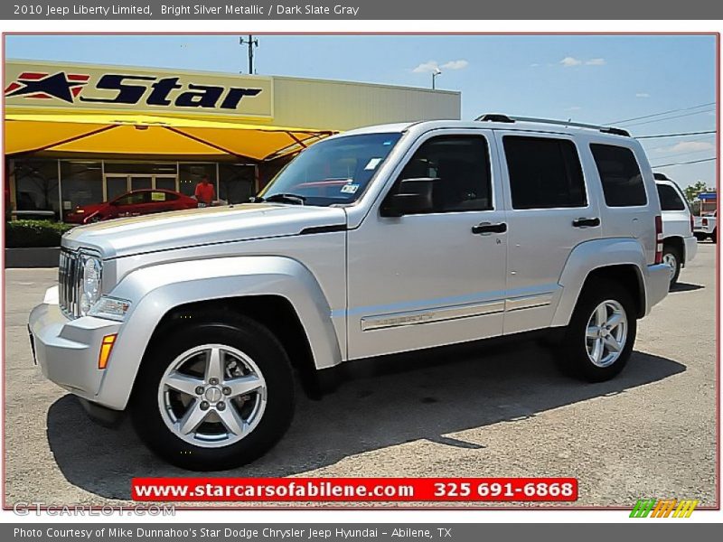 Bright Silver Metallic / Dark Slate Gray 2010 Jeep Liberty Limited