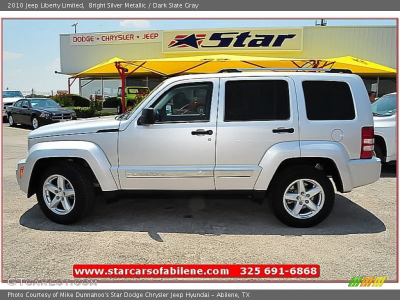 Bright Silver Metallic / Dark Slate Gray 2010 Jeep Liberty Limited