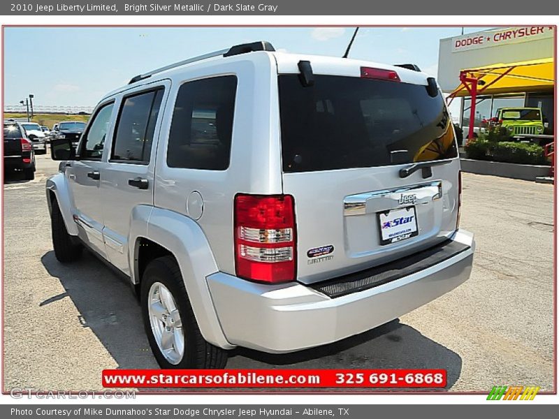 Bright Silver Metallic / Dark Slate Gray 2010 Jeep Liberty Limited