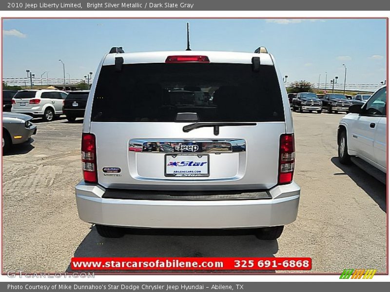 Bright Silver Metallic / Dark Slate Gray 2010 Jeep Liberty Limited
