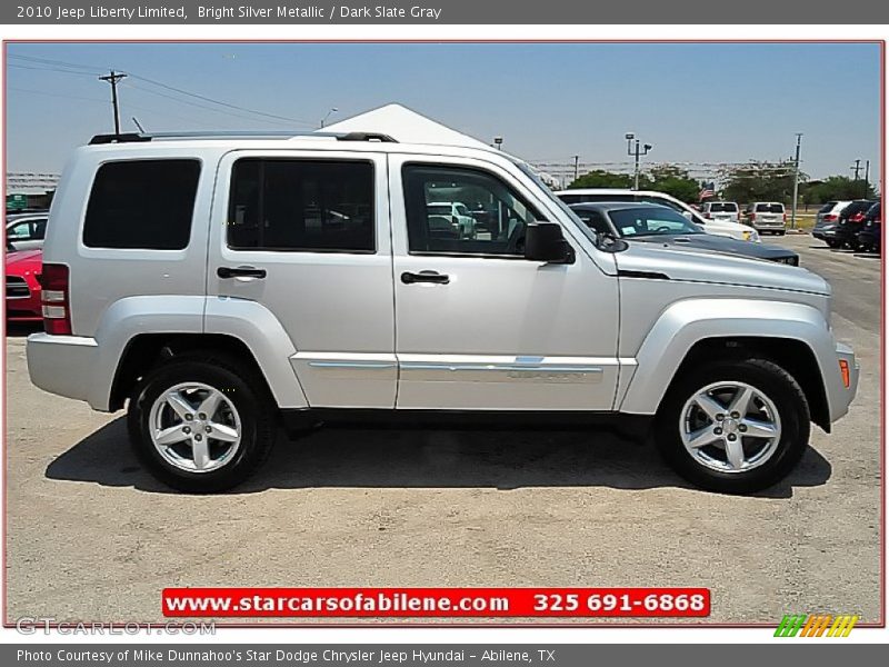 Bright Silver Metallic / Dark Slate Gray 2010 Jeep Liberty Limited