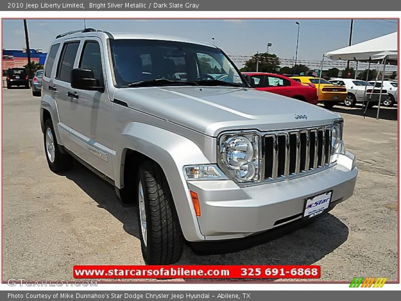 Bright Silver Metallic / Dark Slate Gray 2010 Jeep Liberty Limited