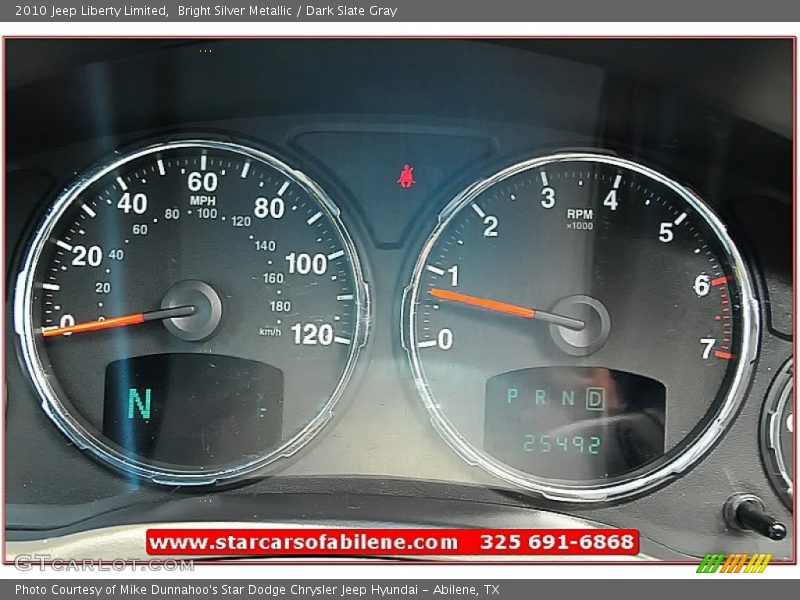 Bright Silver Metallic / Dark Slate Gray 2010 Jeep Liberty Limited