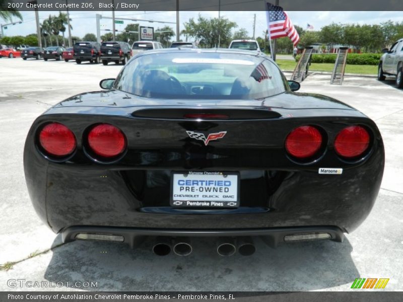 Black / Ebony 2007 Chevrolet Corvette Z06
