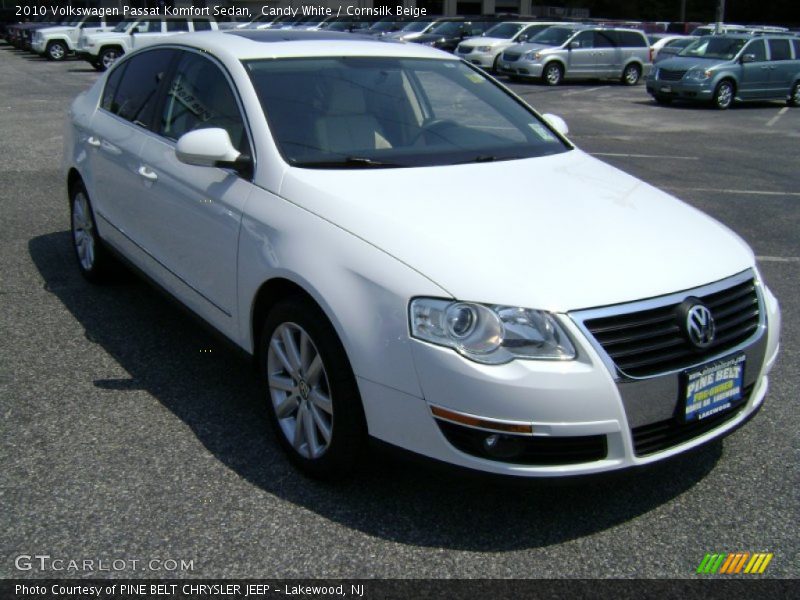 Candy White / Cornsilk Beige 2010 Volkswagen Passat Komfort Sedan