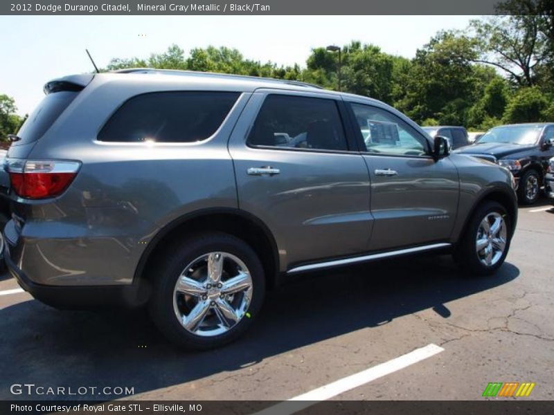 Mineral Gray Metallic / Black/Tan 2012 Dodge Durango Citadel