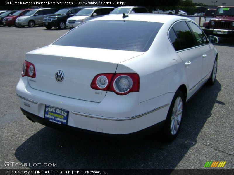 Candy White / Cornsilk Beige 2010 Volkswagen Passat Komfort Sedan