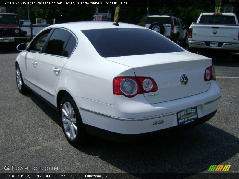 Candy White / Cornsilk Beige 2010 Volkswagen Passat Komfort Sedan