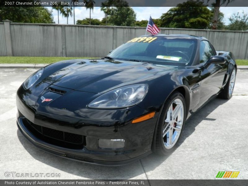 Black / Ebony 2007 Chevrolet Corvette Z06