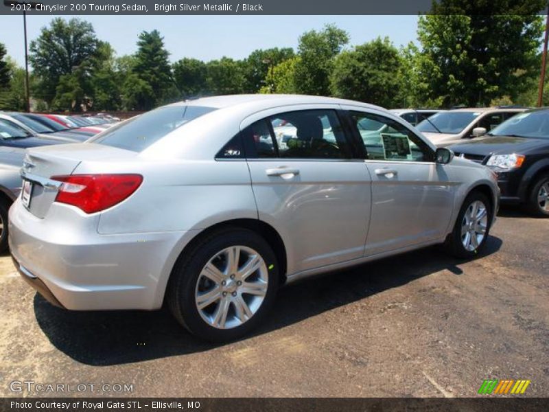 Bright Silver Metallic / Black 2012 Chrysler 200 Touring Sedan