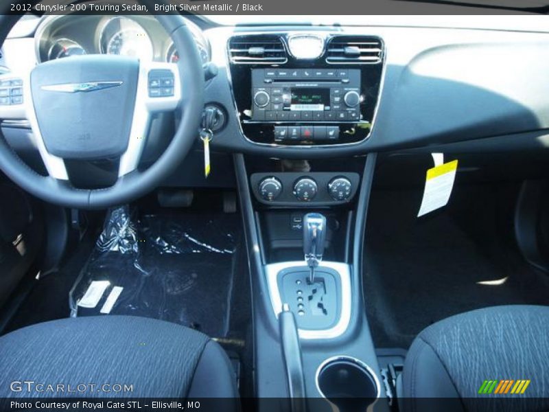 Bright Silver Metallic / Black 2012 Chrysler 200 Touring Sedan