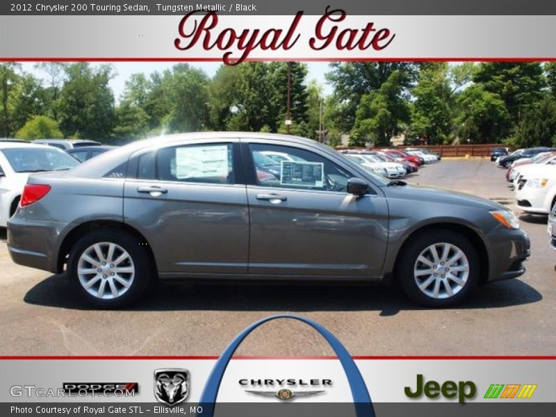 Tungsten Metallic / Black 2012 Chrysler 200 Touring Sedan