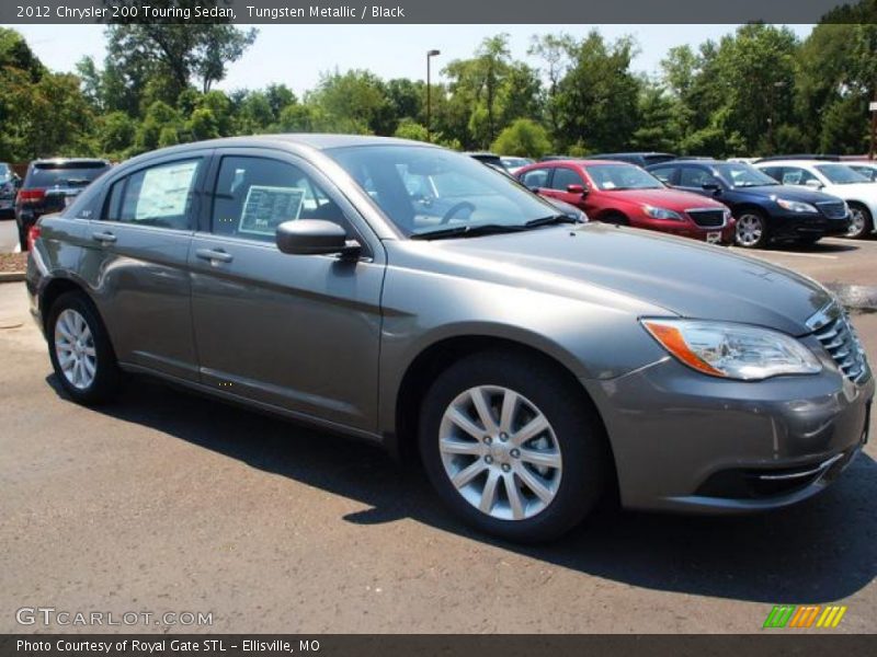 Tungsten Metallic / Black 2012 Chrysler 200 Touring Sedan