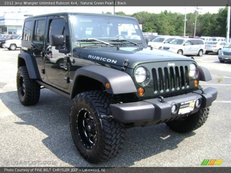 Natural Green Pearl / Black 2012 Jeep Wrangler Unlimited Rubicon 4x4