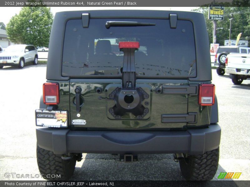 Natural Green Pearl / Black 2012 Jeep Wrangler Unlimited Rubicon 4x4