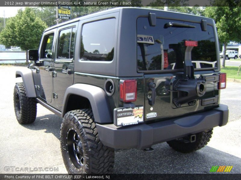 Natural Green Pearl / Black 2012 Jeep Wrangler Unlimited Rubicon 4x4