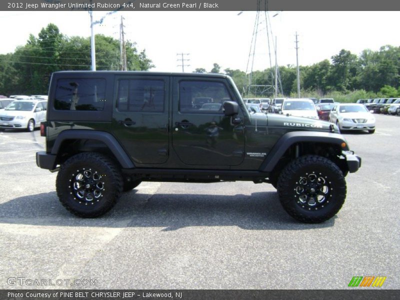 Natural Green Pearl / Black 2012 Jeep Wrangler Unlimited Rubicon 4x4