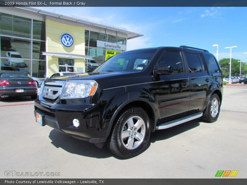 Formal Black / Gray 2009 Honda Pilot EX-L