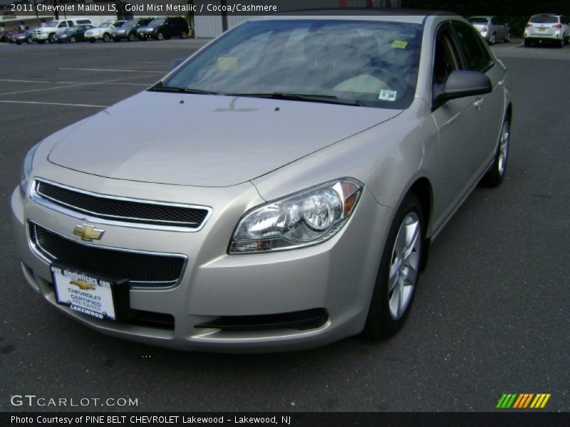 Gold Mist Metallic / Cocoa/Cashmere 2011 Chevrolet Malibu LS