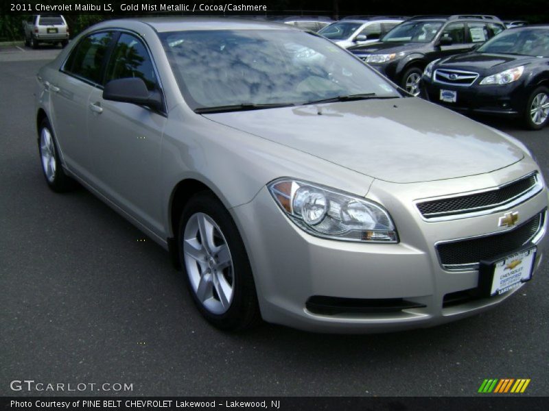 Gold Mist Metallic / Cocoa/Cashmere 2011 Chevrolet Malibu LS