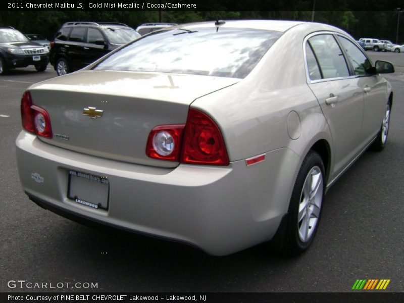Gold Mist Metallic / Cocoa/Cashmere 2011 Chevrolet Malibu LS