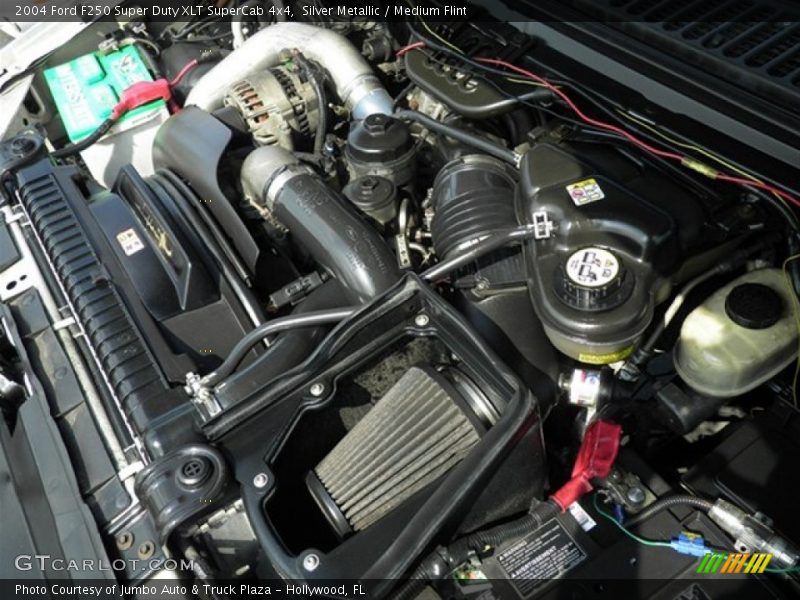 Silver Metallic / Medium Flint 2004 Ford F250 Super Duty XLT SuperCab 4x4